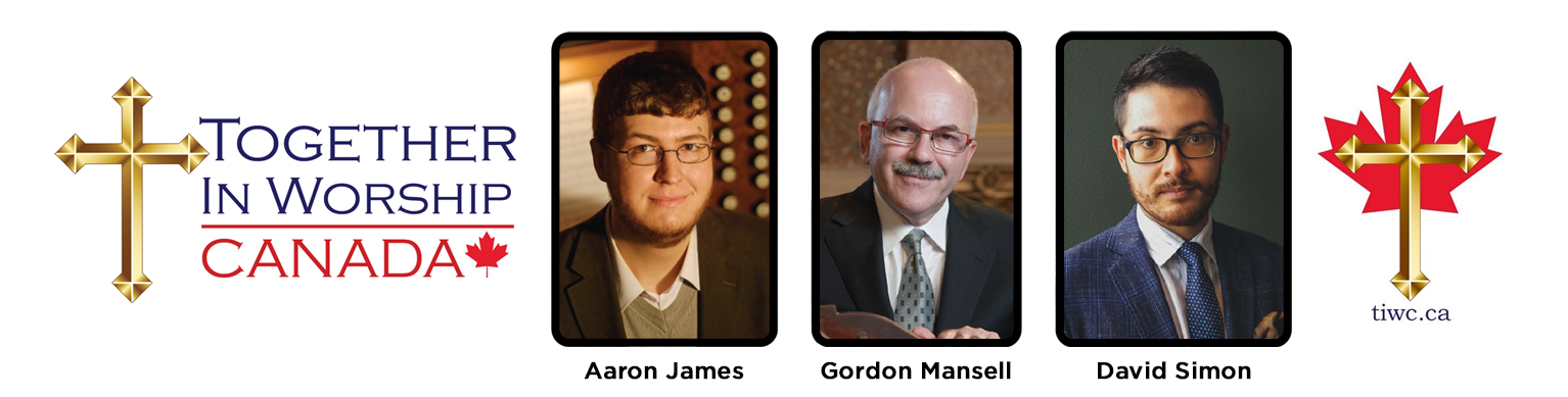 Image of Organists A. James, G. Mansell, D. Simon
