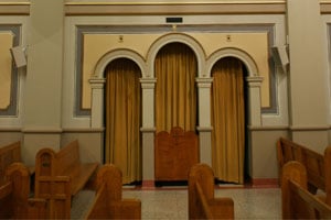image of confessional at st pauls