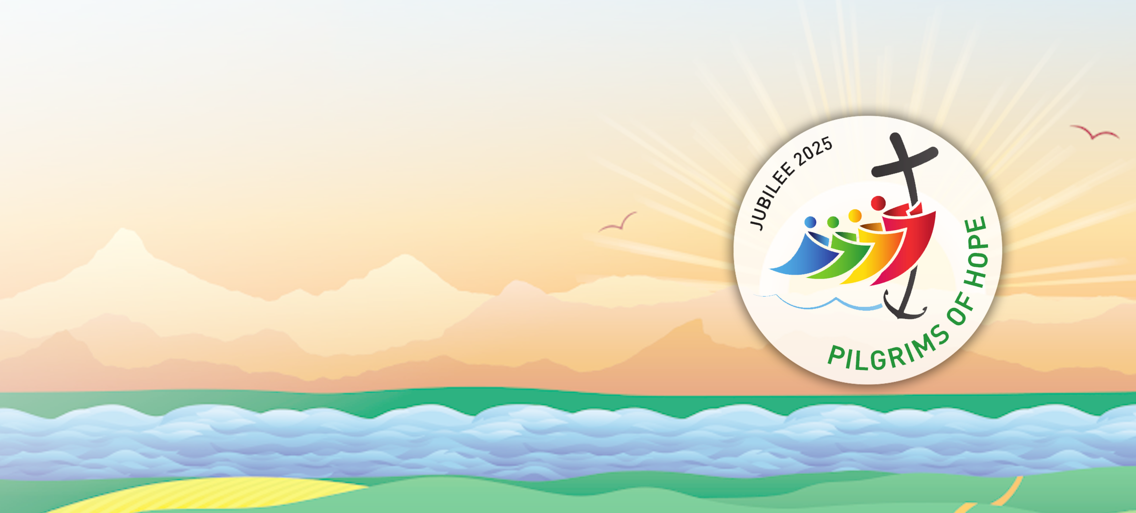 jubilee logo over landscape background